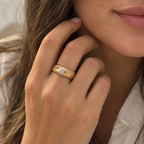 Godronné Tourbillon Ring - Rose Gold - 0.30 ct Diamond