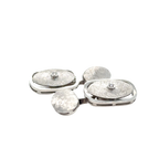 Boutons de Manchettes Or Blanc - Diamants