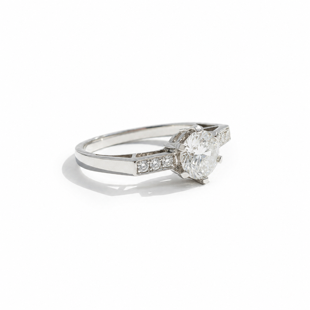 Bague Platine - Diamants 1,21 carats