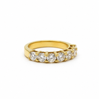 Demi Alliance Américaine - Or jaune et Diamants - 1,90 carats