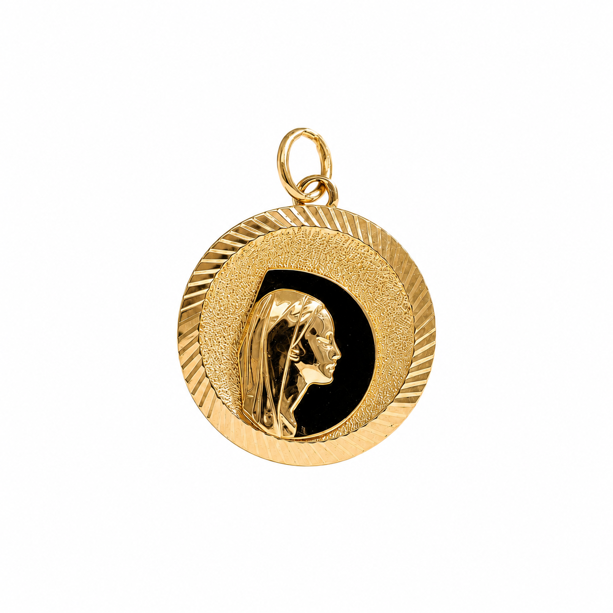 Médaille Religieuse - Vierge Marie - Or Jaune