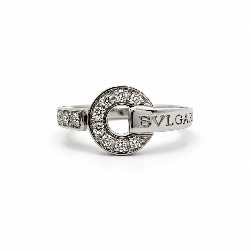 Bulgari - Bague Tournant - Or blanc et Diamants