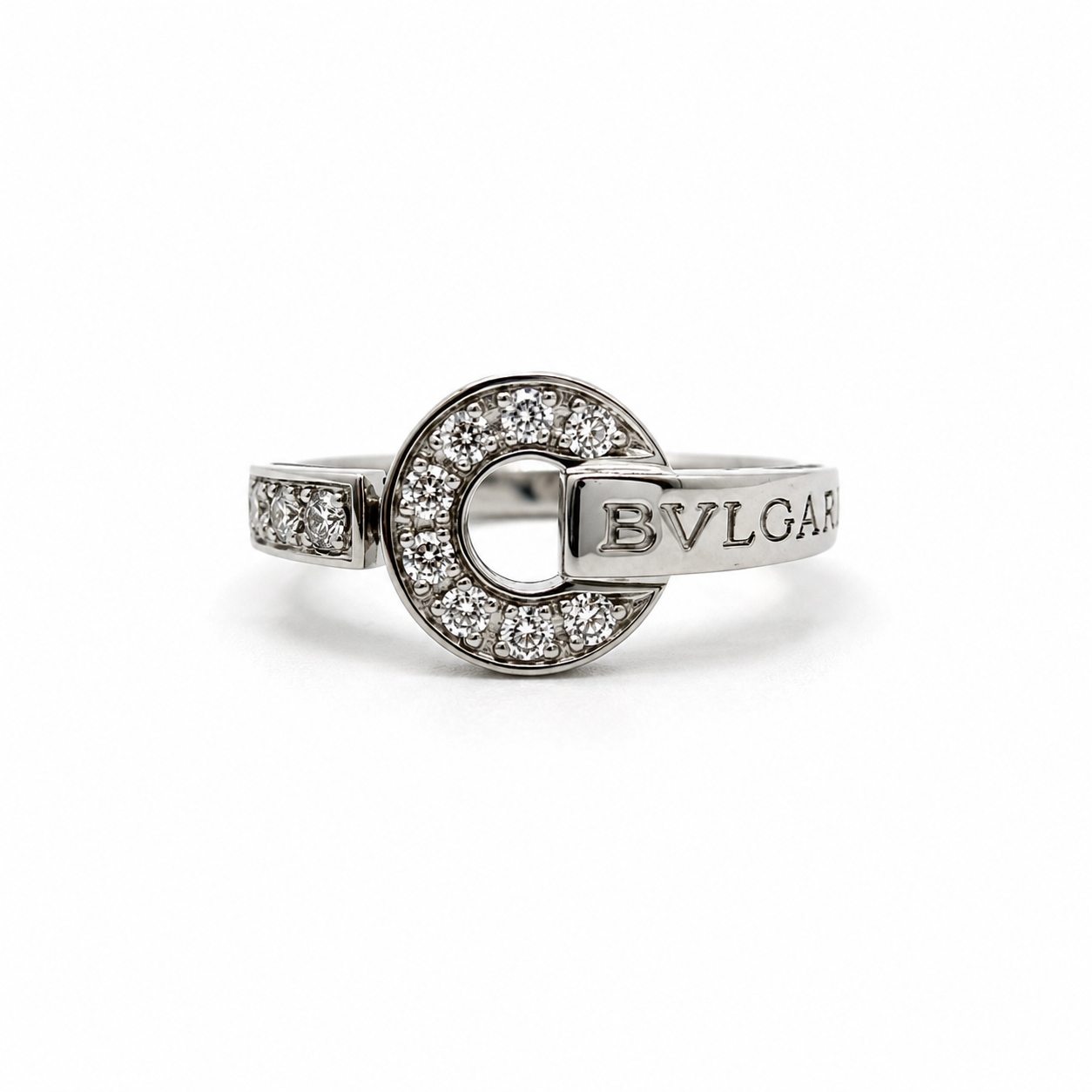 Bulgari - Bague Tournant - Or blanc et Diamants