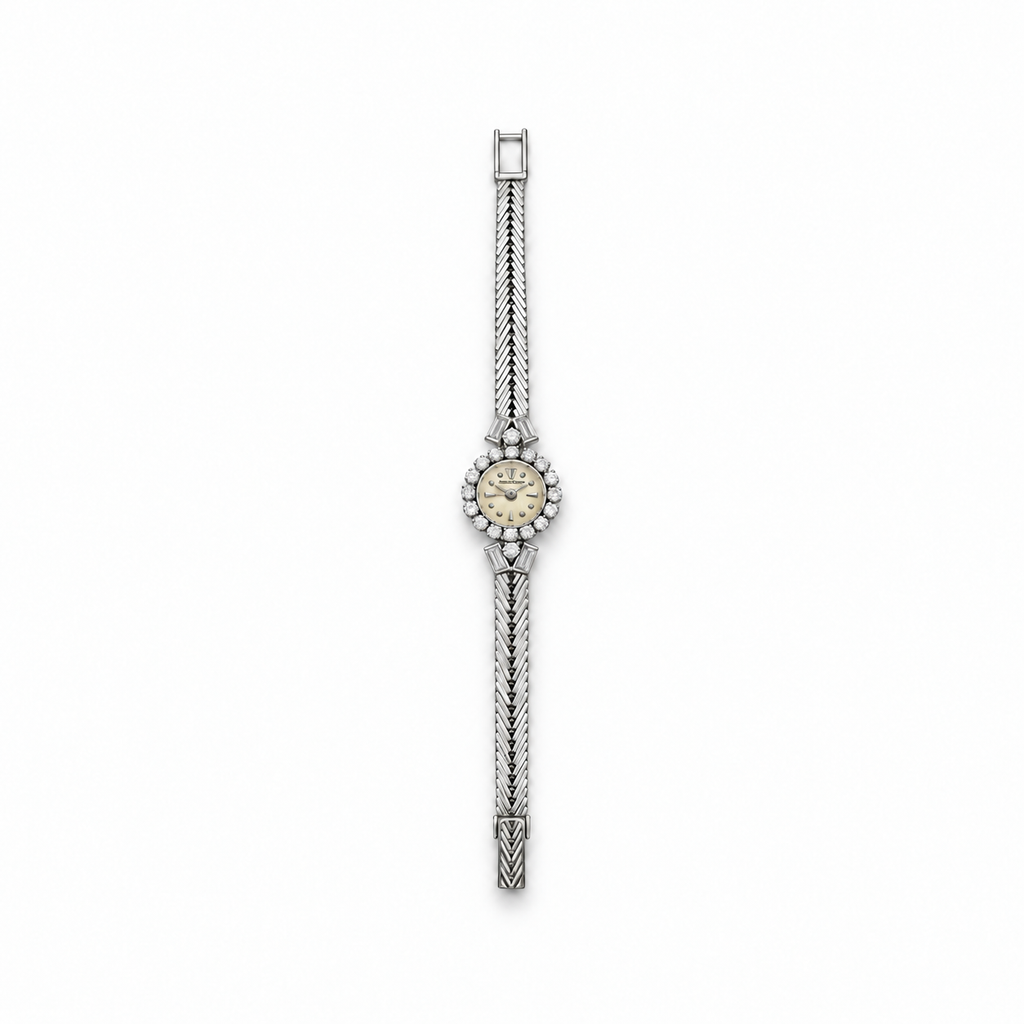 Jaeger Lecoultre  Montre Femme Or blanc et Diamants - 1960