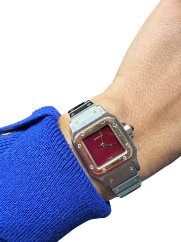 Cartier - Montre SANTOS Or Jaune et Acier - Année 1990