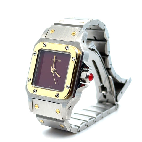 Cartier - Montre SANTOS Or Jaune et Acier - Année 1990