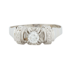 Bague ancienne - Or blanc et Diamants