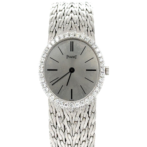 Piaget - Montre Ovale en Or Blanc