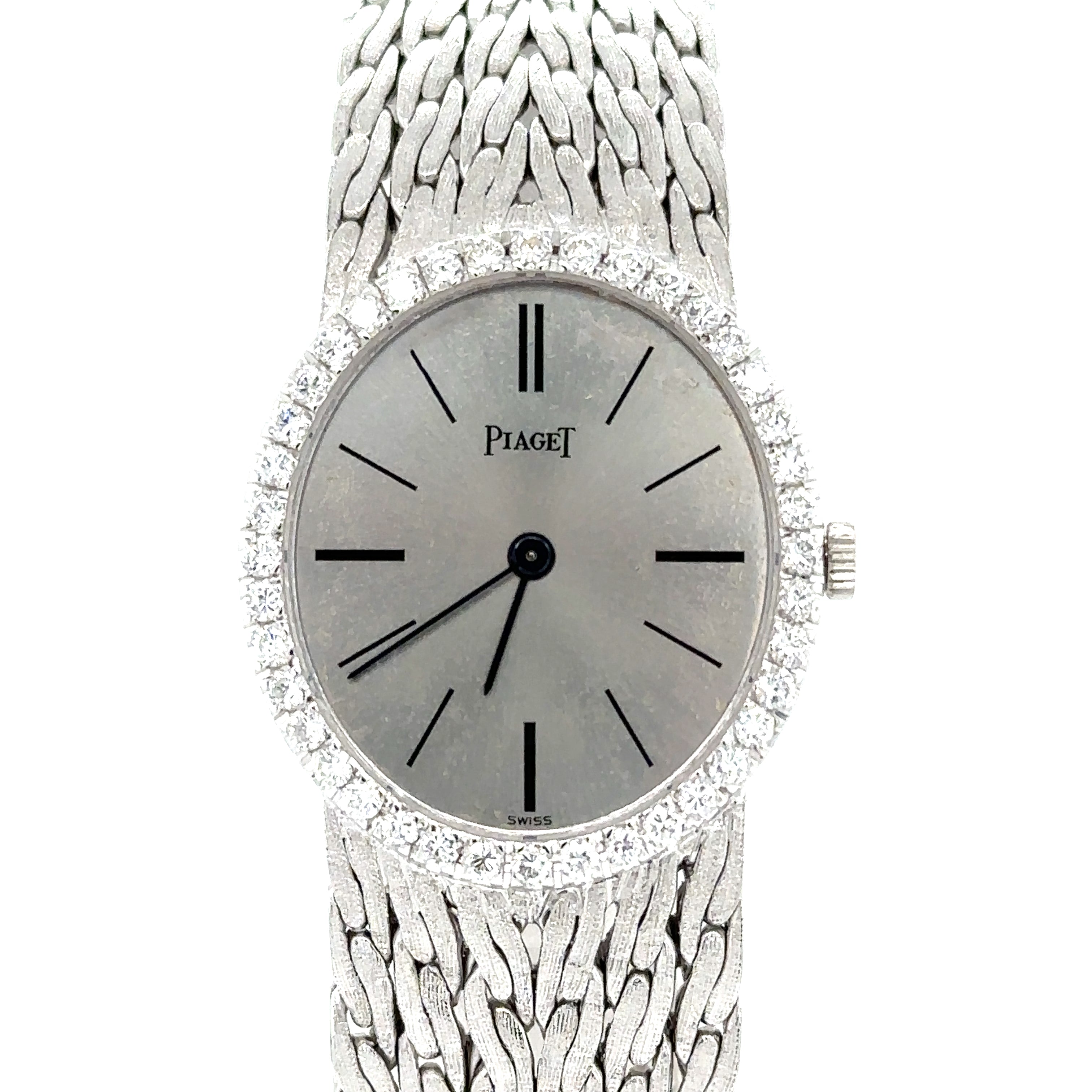 Piaget - Montre Ovale en Or Blanc