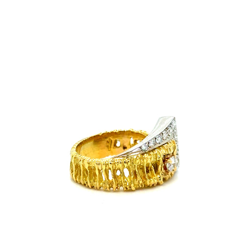 Bague Or Jaune et Diamants