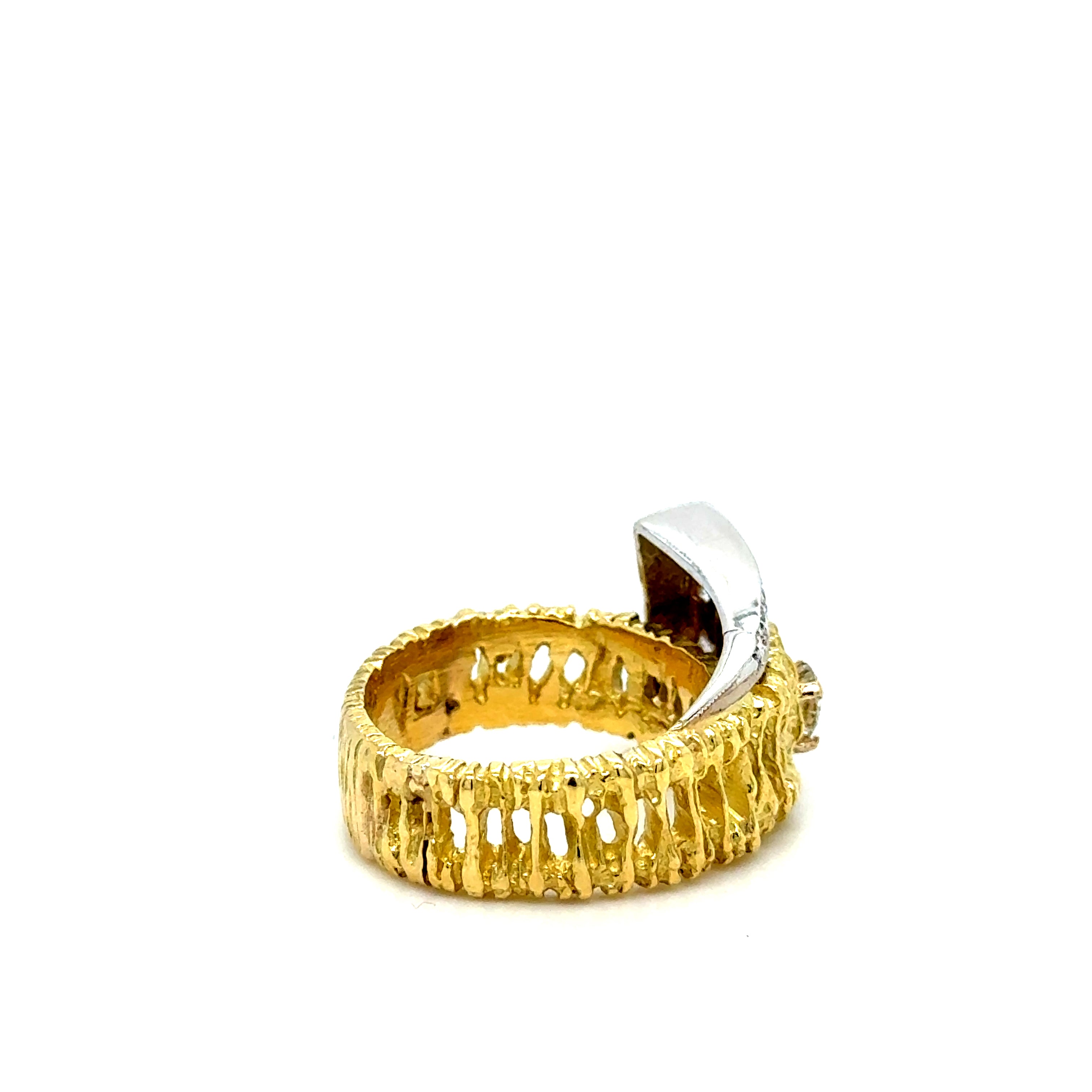 Bague Or Jaune et Diamants