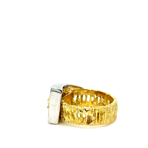 Bague Or Jaune et Diamants