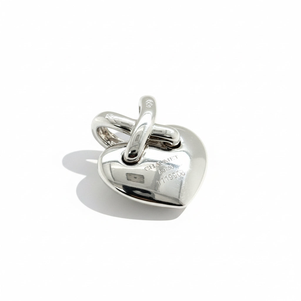 Chaumet - Pendentif coeur lien Or blanc et Diamants
