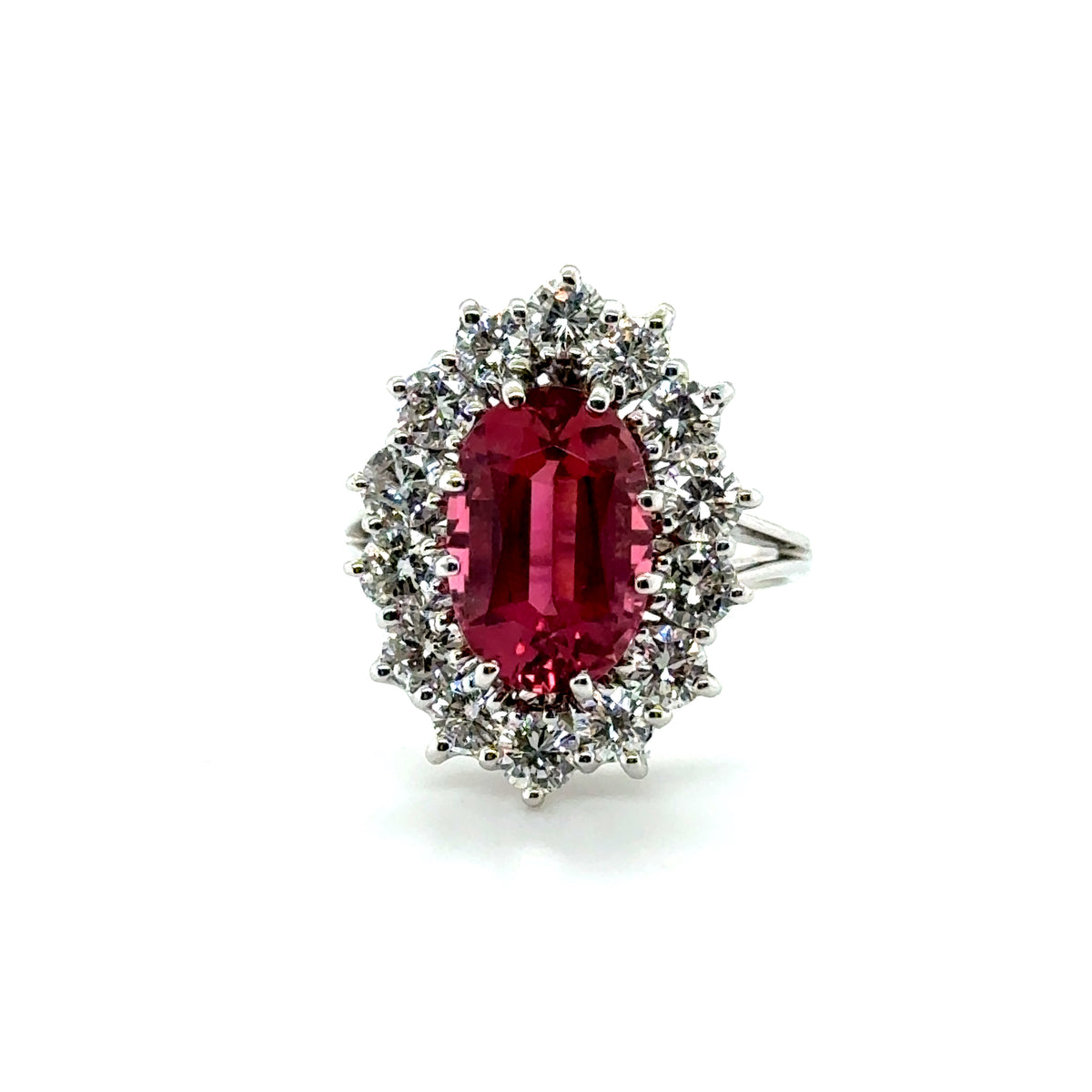 Bague Marguerite Tourmaline et Diamants