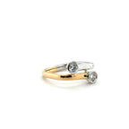 Bague diamants - Or jaune et Platine