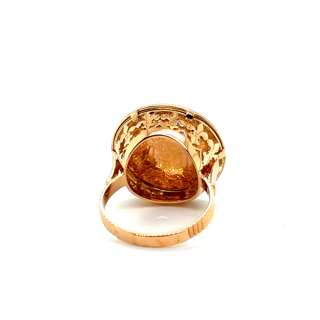 Bague chevalière Pièce Francois Joseph - Autriche