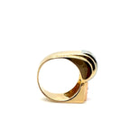 Art Déco - Bague Tank - Or jaune et Blanc - Rubis et Diamants