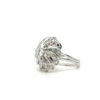 Bague Fleur Or blanc et Diamants