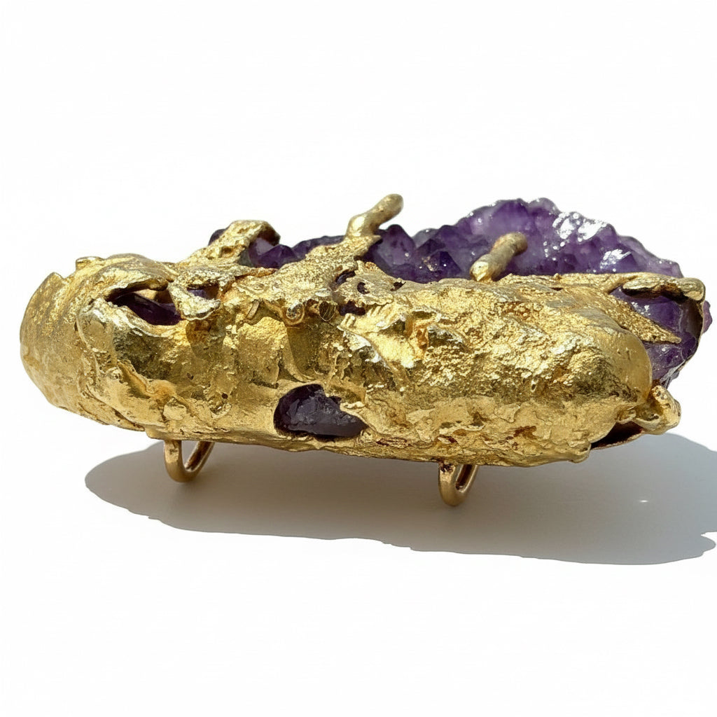 Roland Schad - Pendentif Or jaune et améthyste