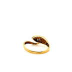Bague serpent Or jaune et diamants