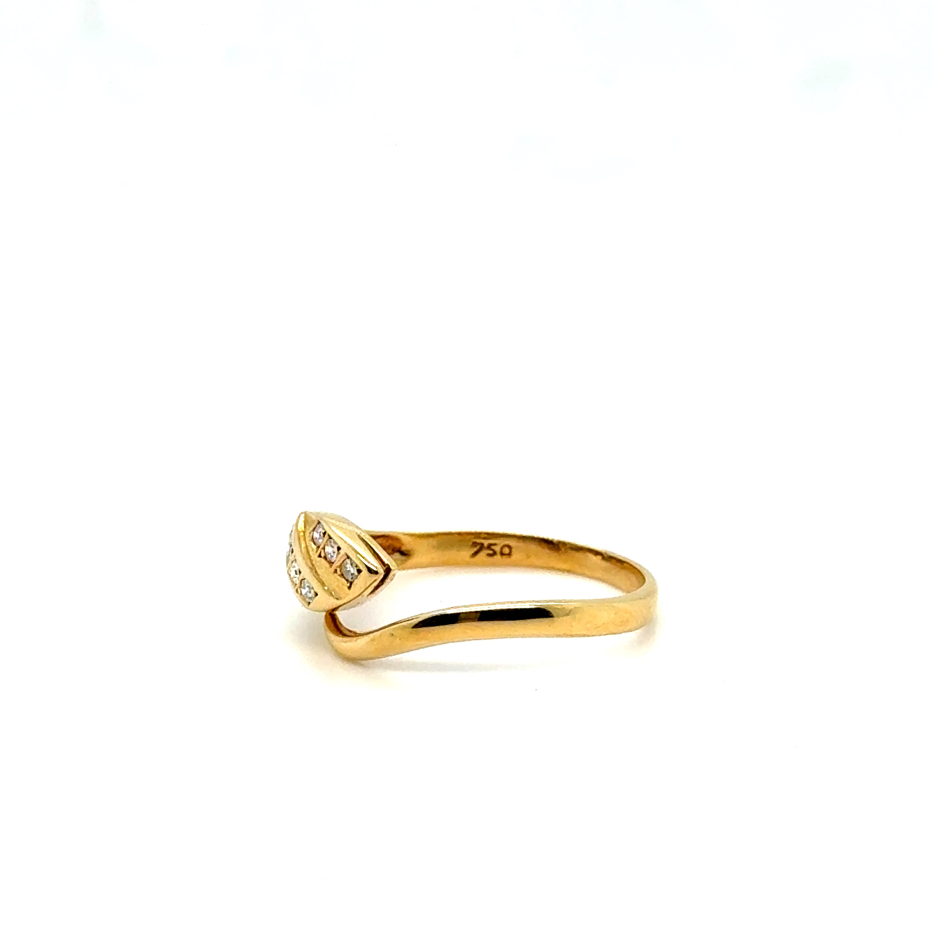 Bague serpent Or jaune et diamants