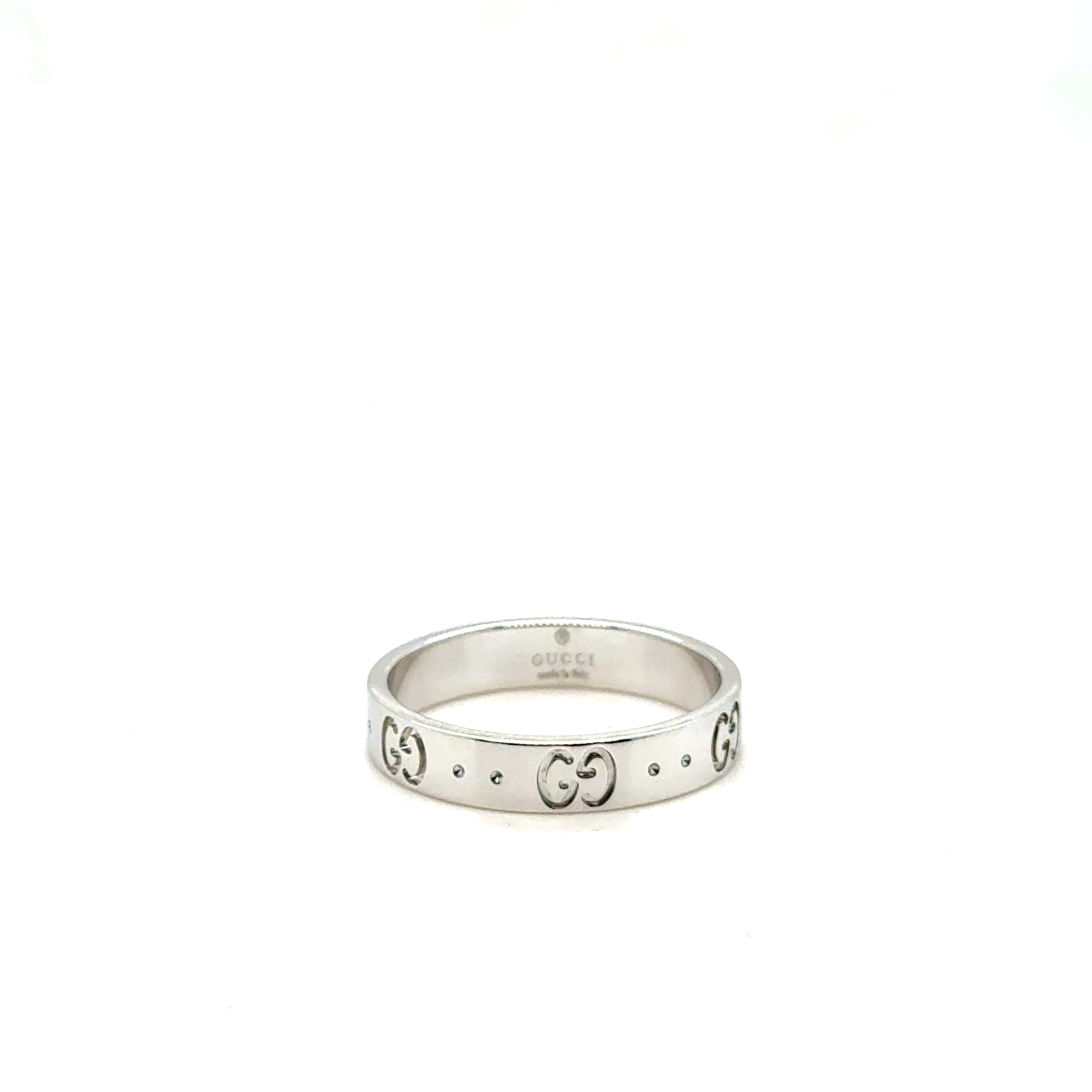 Gucci - Bague Icon Or Blanc