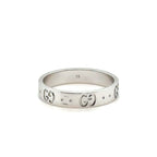 Gucci - Bague Icon Or Blanc