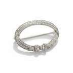 Art Déco - Broche Platine et Diamants