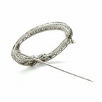 Art Déco - Broche Platine et Diamants