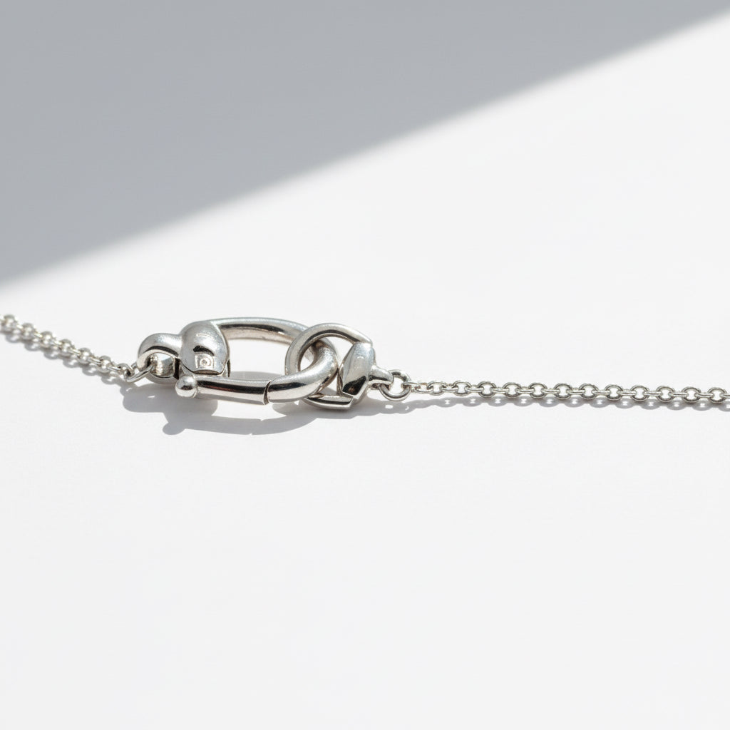 Gucci - Collier Horsebit Or Blanc