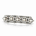 Napoleon III Period Brooch - Diamonds and Cultured Pearls