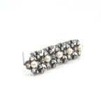 Broche Époque Napoleon III - Diamants et perles de Culture