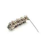 Broche Époque Napoleon III - Diamants et perles de Culture