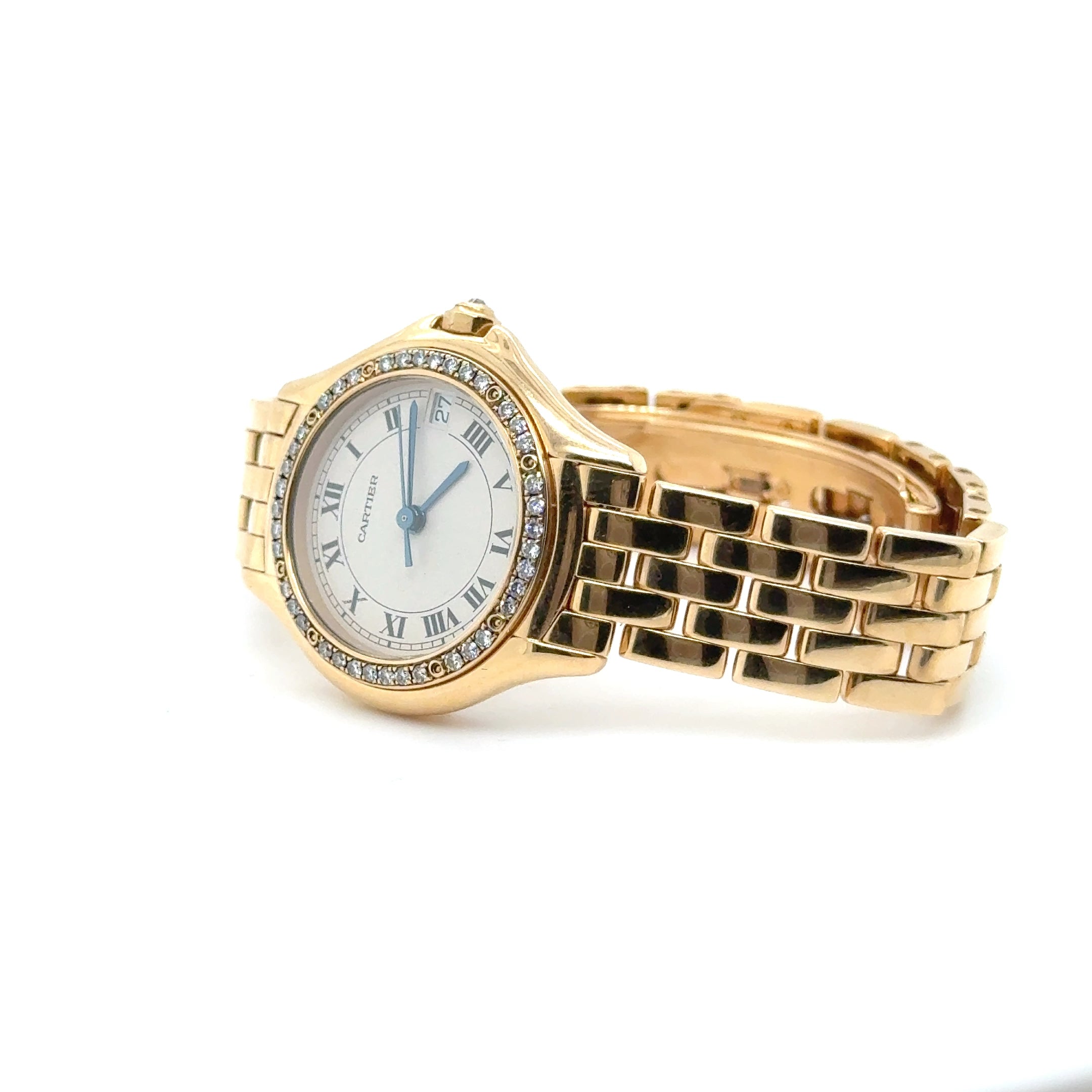 Cartier - Montre Cougar - Or Jaune et Diamants