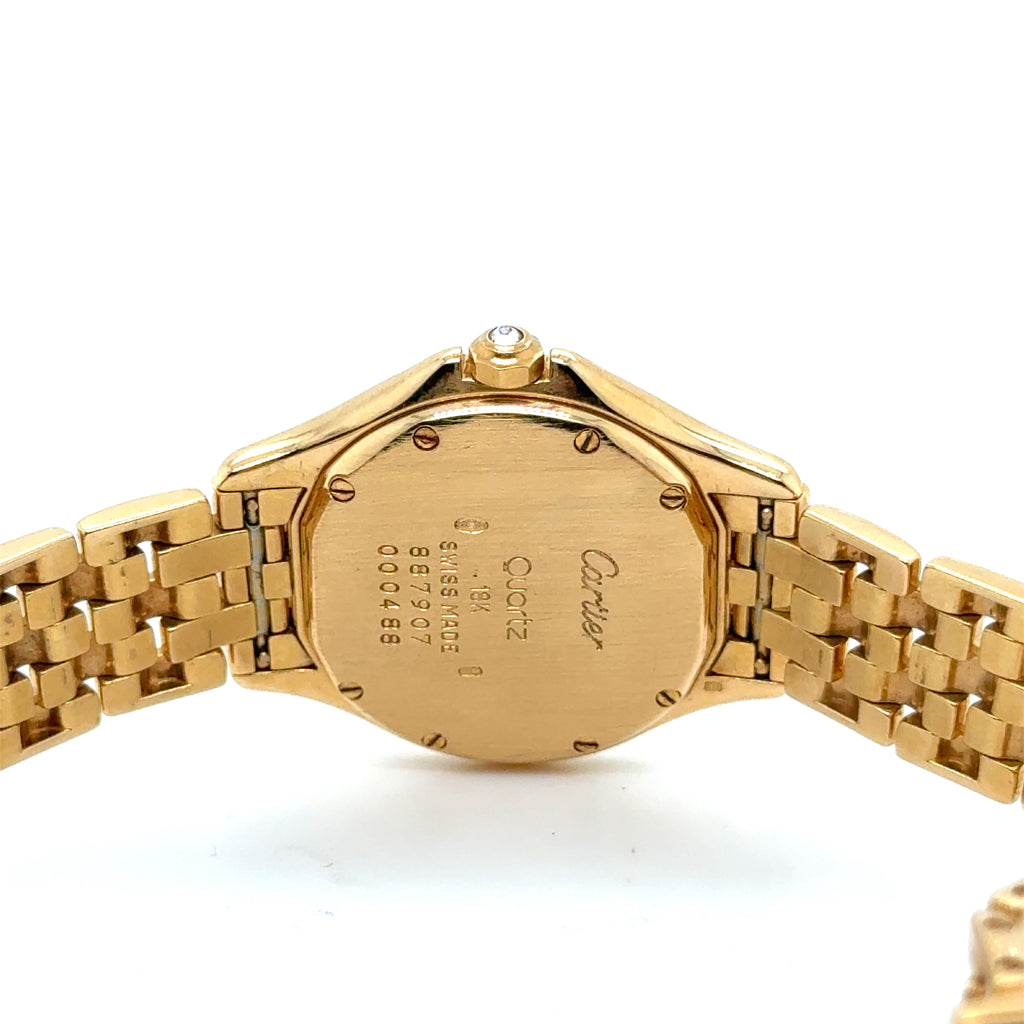 Cartier - Montre Cougar - Or Jaune et Diamants