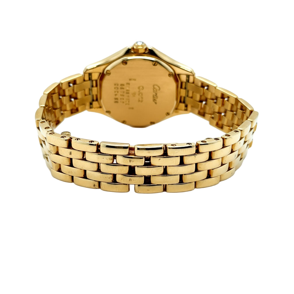 Cartier - Montre Cougar - Or Jaune et Diamants