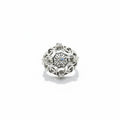 White gold and platinum ring - Diamonds