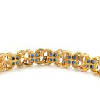 Bracelet Or Jaune 22 carats - Saphirs et Diamants