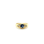 Bague Or Jaune - Saphir et Diamants