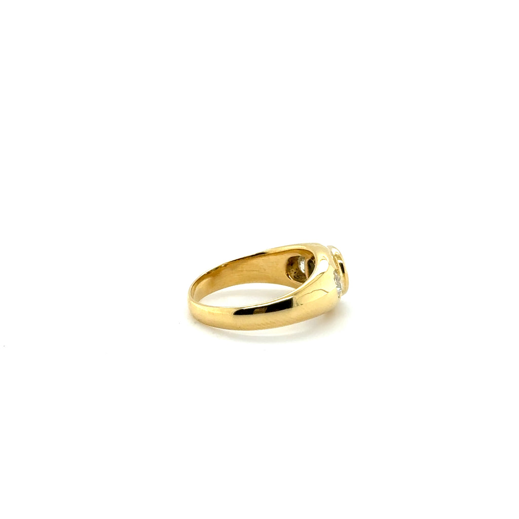 Bague Or Jaune - Saphir et Diamants