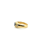 Bague Or Jaune - Saphir et Diamants