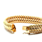 Bracelet Maille Tressée - Or jaune