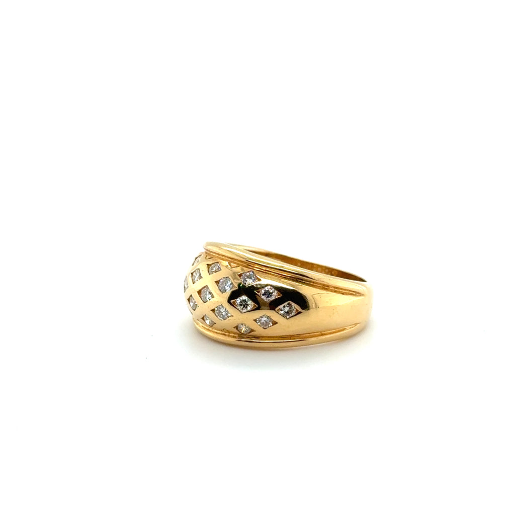 Bague Or jaune et Diamants