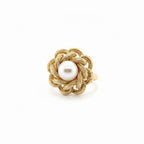 Vintage Yellow Gold and Cultured Pearl Ring