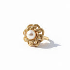 Vintage Yellow Gold and Cultured Pearl Ring