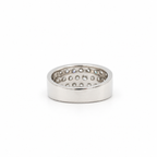 Bague Bandeau - Or blanc et Diamants