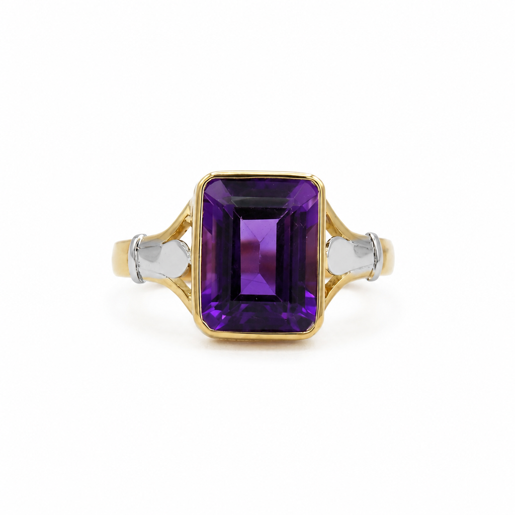 Bague 2 ors - Améthyste
