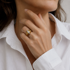 Bague Vintage - Or rosé et Diamants - 1940
