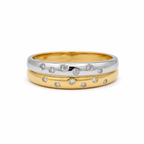Bague 2 ors - Diamants