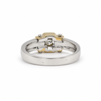 Art déco - Bague deux ors et Diamant